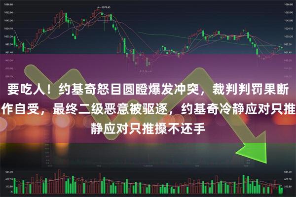 要吃人！约基奇怒目圆瞪爆发冲突，裁判判罚果断多尔特自作自受，最终二级恶意被驱逐，约基奇冷静应对只推搡不还手