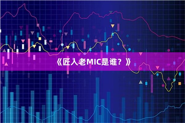 《匠人老MIC是谁？》